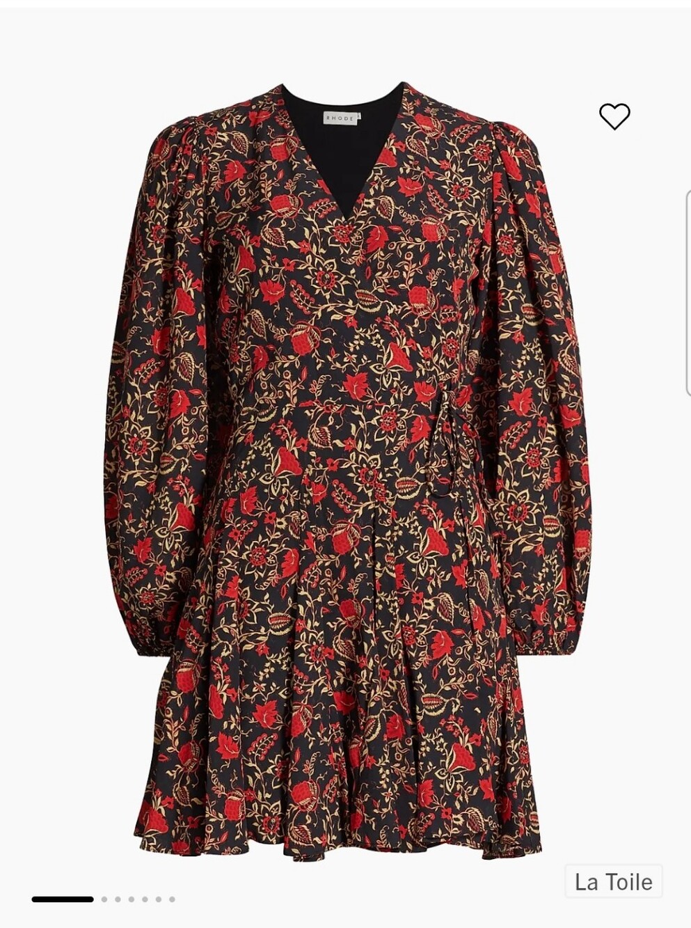 New Rhode La Toile Caro Floral Minidress XS NWT